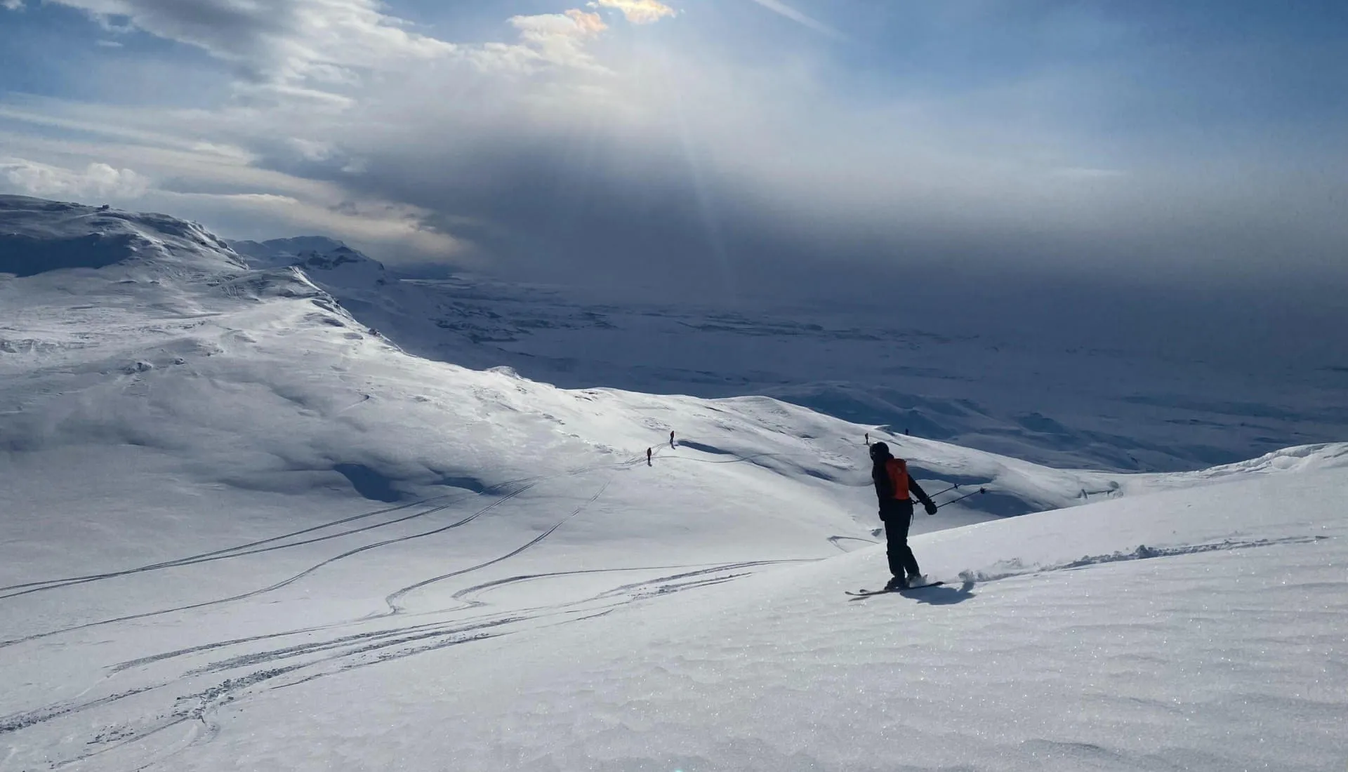 Heliskit in Nordschweden. Niehku Mountain Villa